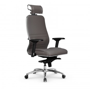 Кресло Samurai KL-3.04 MPES кожа, серый - оптово-розничная продажа в Москве