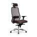 Кресло Samurai SL-3.04 MPES сетка/кожа, темно-коричневый - оптово-розничная продажа в Москве