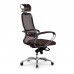 Кресло Samurai SL-2.04 MPES сетка/кожа, темно-коричневый - оптово-розничная продажа в Москве