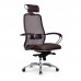 Кресло Samurai SL-2.04 MPES сетка/кожа, темно-коричневый - оптово-розничная продажа в Москве