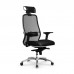 Кресло Samurai SL-3.04 MPES сетка/кожа, черный - оптово-розничная продажа в Москве