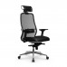 Кресло Samurai SL-3.041 MPES сетка/кожа, черный - оптово-розничная продажа в Москве