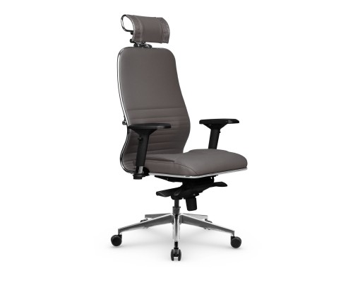 Кресло Samurai KL-3.041 MPES кожа, серый 