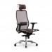 Кресло Samurai S-3.04 MPES сетка/кожа, темно-коричневый - оптово-розничная продажа в Москве