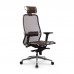 Кресло Samurai S-3.041 MPES сетка/кожа, темно-коричневый - оптово-розничная продажа в Москве
